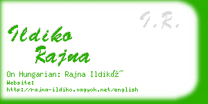 ildiko rajna business card